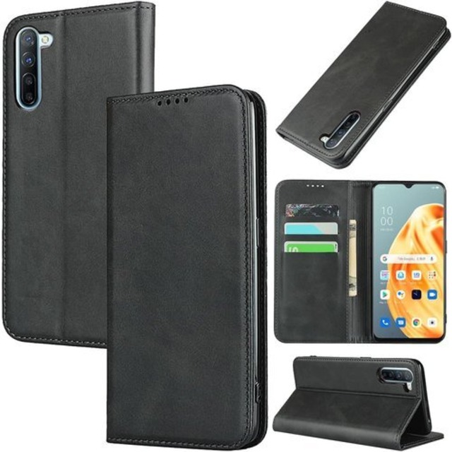 oppo reno 3a ケース 手帳型 oppo reno 3a case oppo reno 3a カバー reno3a スマホケース oppo レノ3a ケース 手帳型 オッポ レノ3a ケース 手帳型 オッポリノ3a ケース 手帳型 オッポリノ3a ケース 耐衝撃 oppo reno3 a ケース 手帳型 オッポreno3a ケース カードスロット、キックスタンド レザー ブラック 2423