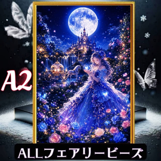 『全色!フェアリーダストビーズ』(A2サイズ)fairydustcc92ダイヤモンドアート