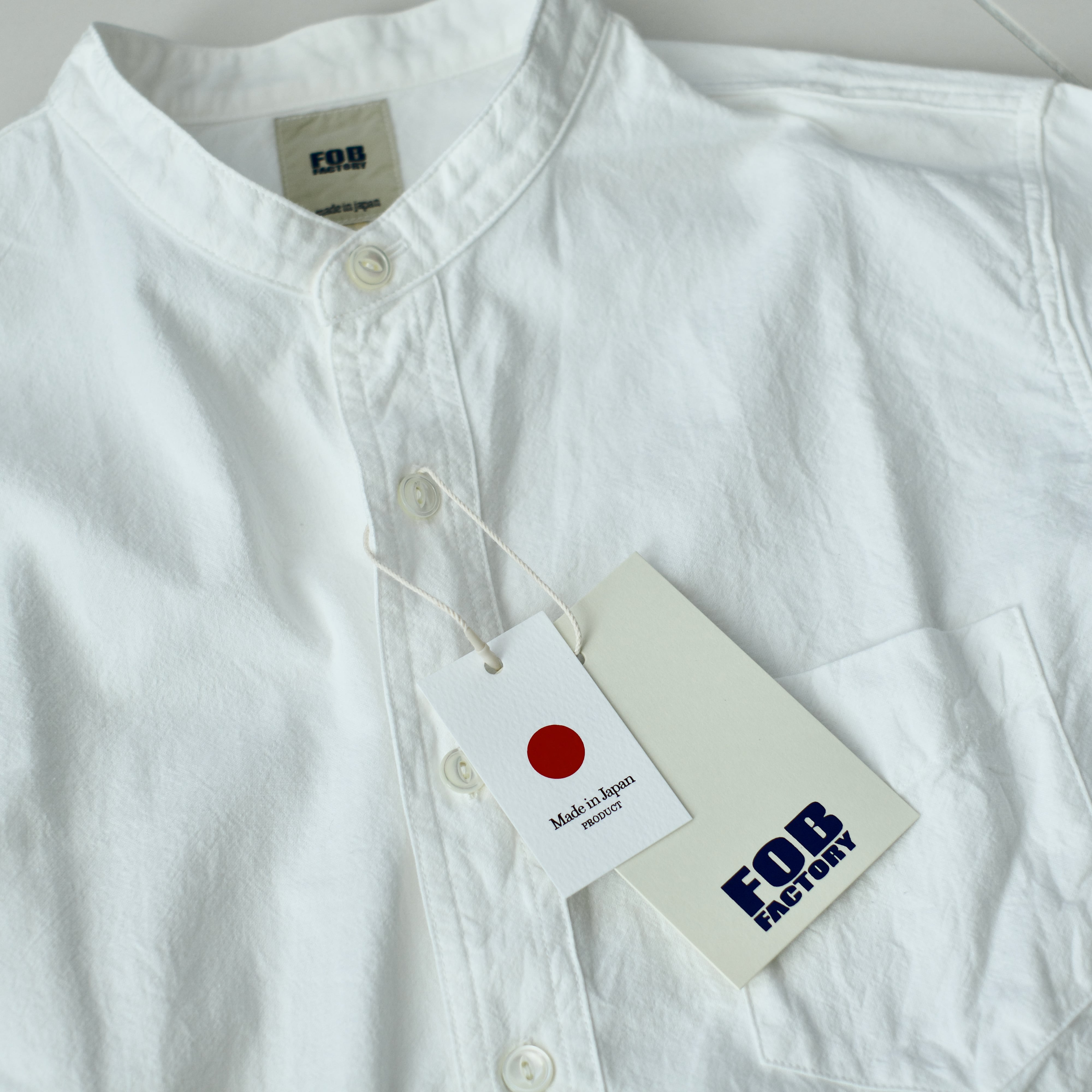 FOB FACTORY】BAND COLLAR SHIRT | dros dro