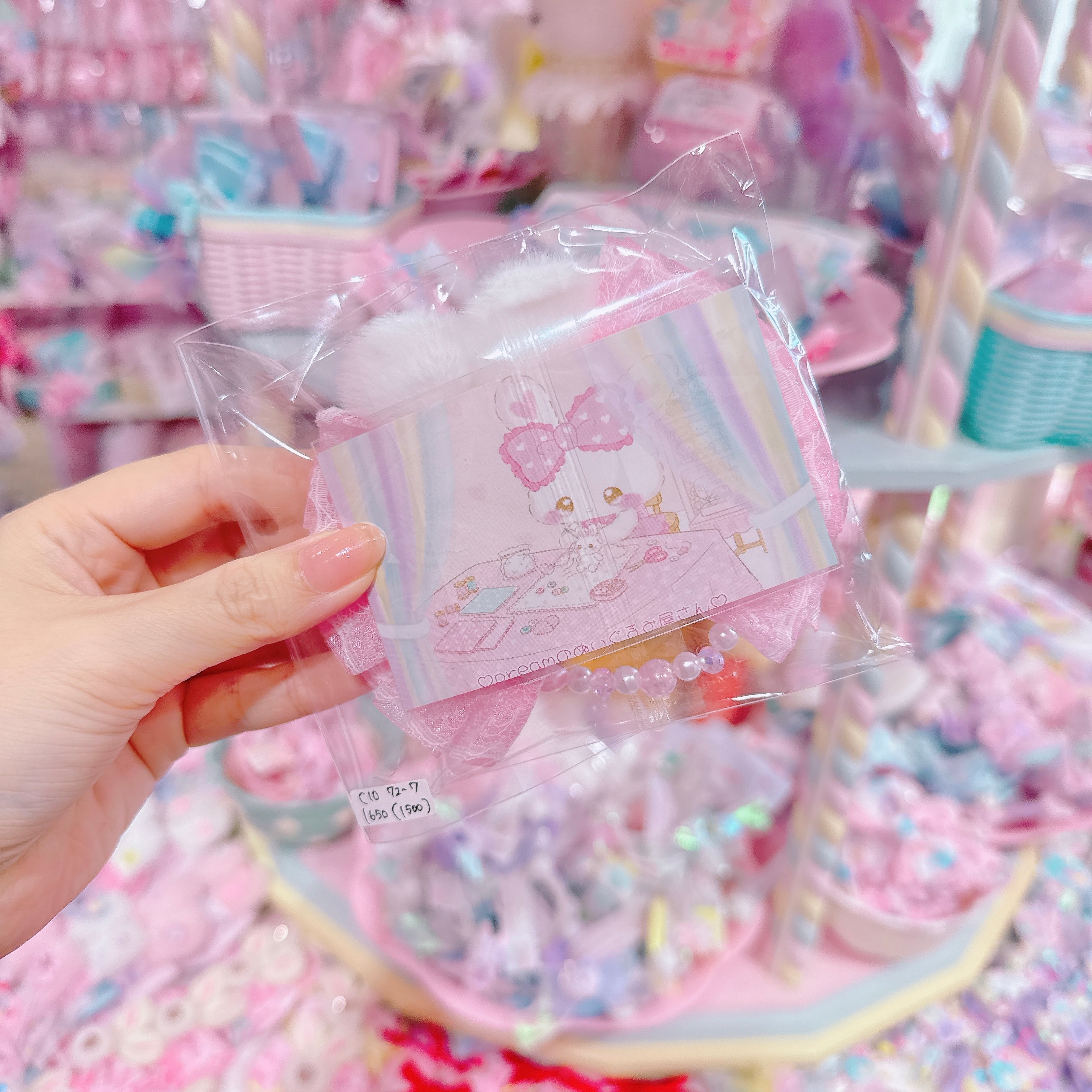 【C10】72-7ふりふりりぼんヘアクリップ