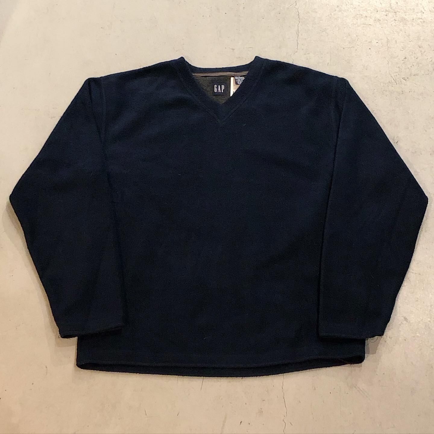 00s GAP V neck fleece P/O shirt【高円寺店】
