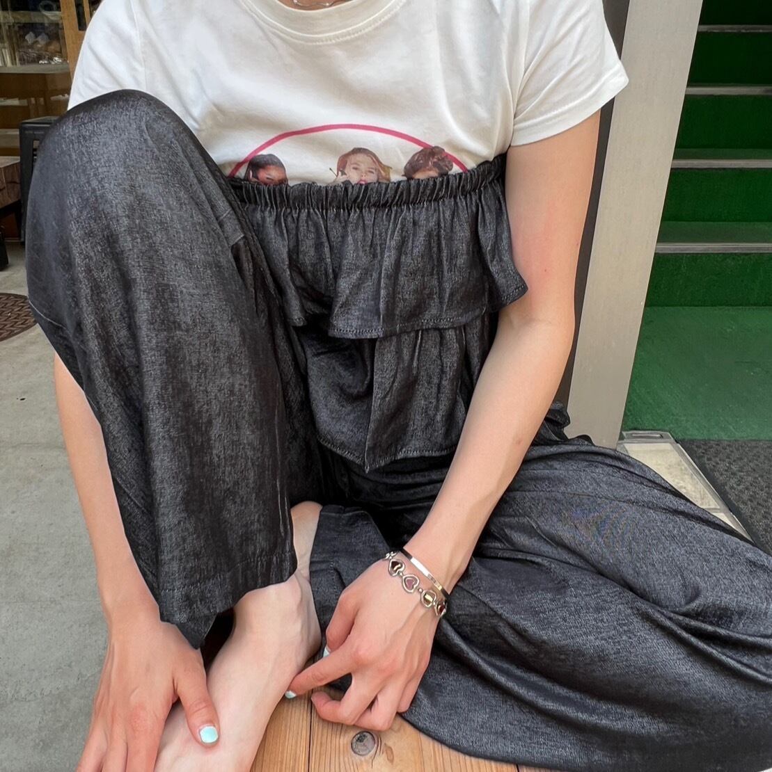 La-La ビスチェ＆ガードル スカラップレースビスチェセット