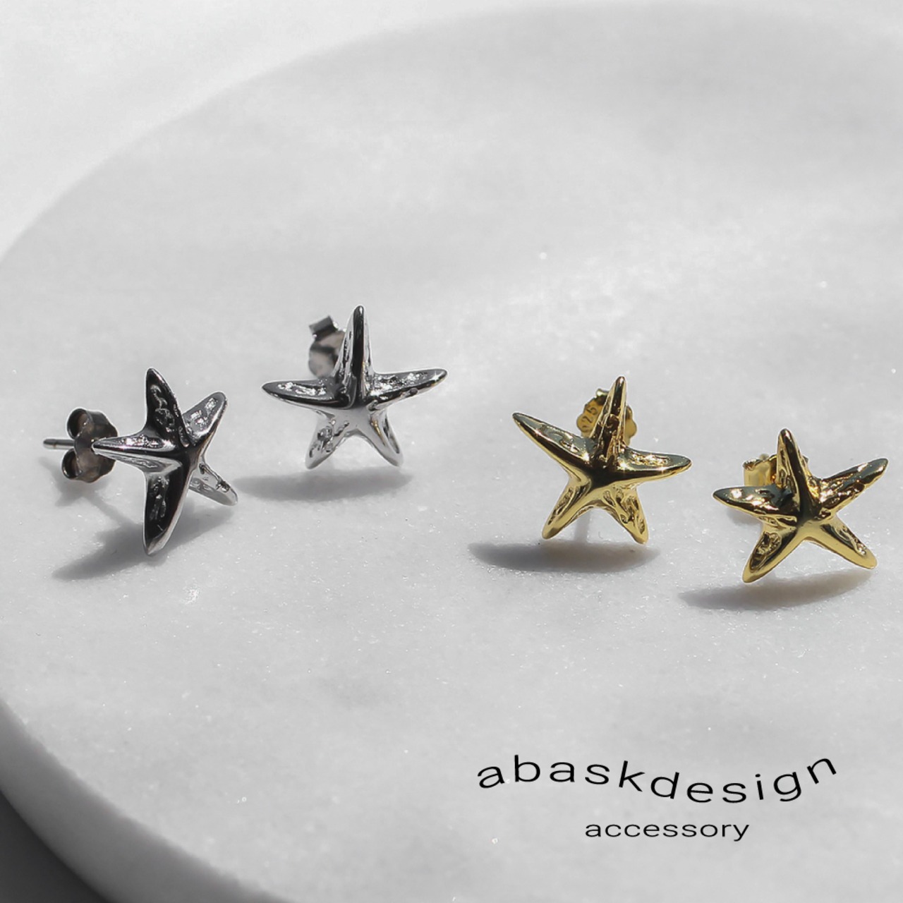 【ネコポス便】 ピアス シルバー925 スタッズスターピアス  1802