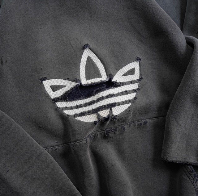80s MADE IN USA adidas damage sweat Restairs