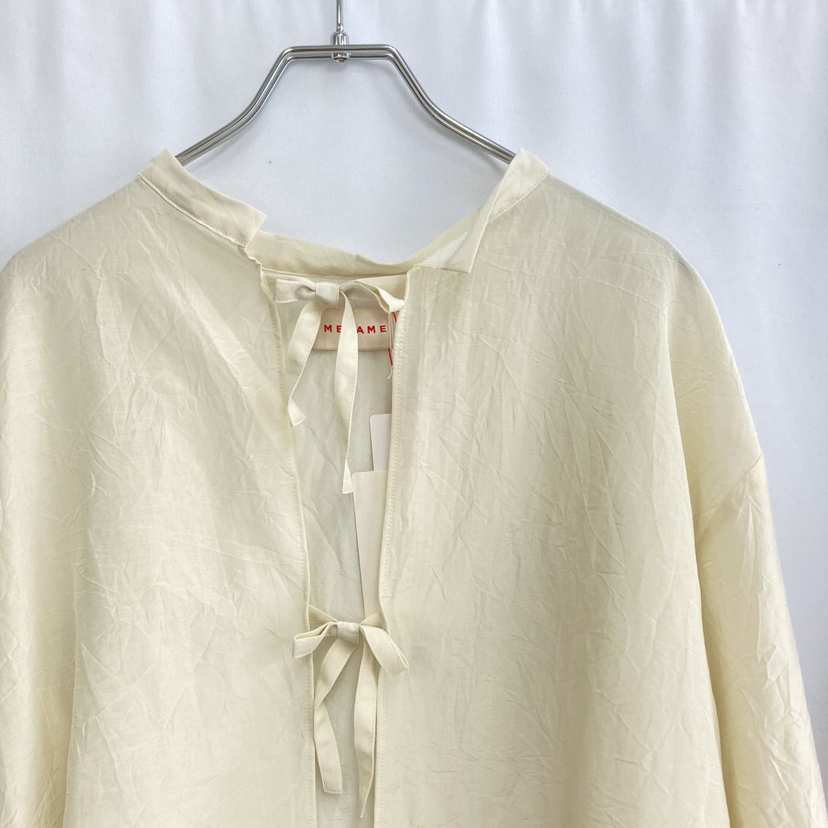 ♢【MEYAME】COTTON SILK BLOUSE JACKET コットンシルクブラウス