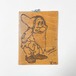 Vintage Pyrography Wooden Plaque Of Disney's  Bashful From Snow White (1978)