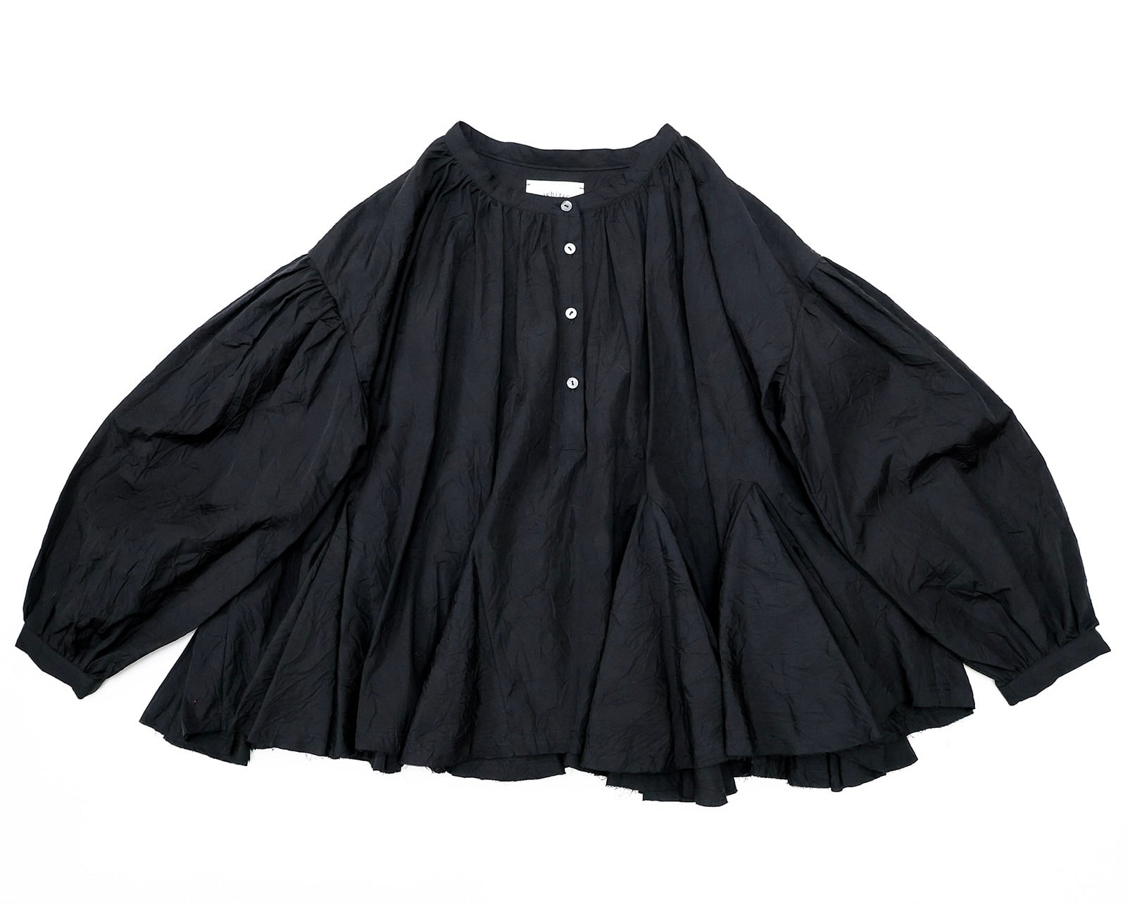 《michirico 2026AW》Frills shirts / black / F(大人)