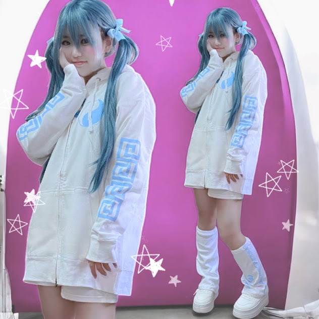 チャイナ 病 闇 かわいい パンダ パーカー 天使界隈 水色界隈 前開き チャイナ 病 闇 かわいい パンダ パーカー 天使界隈 水色界隈 前開き