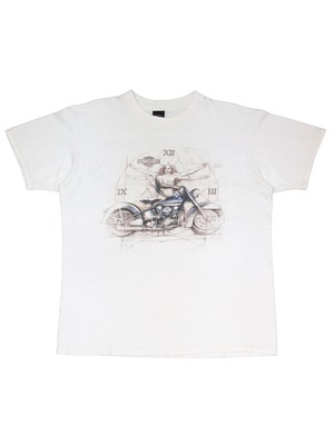 90s Harley-Davidson Da Vinci Vitruvian Man L