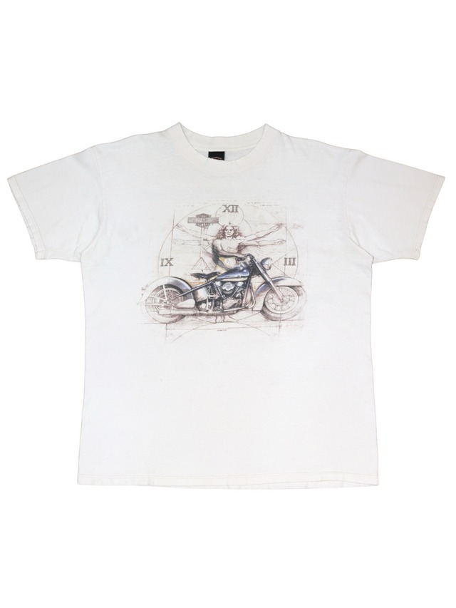 90s Harley-Davidson Da Vinci Vitruvian Man L