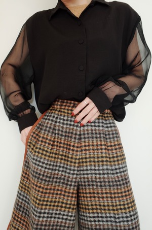 80s〜 sheer blouse