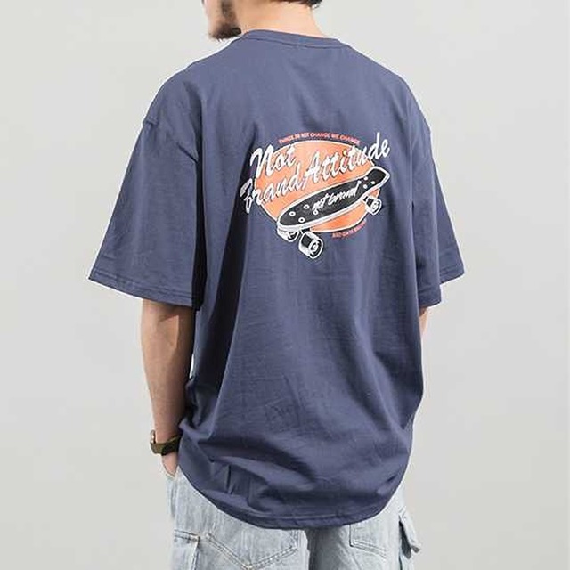 Short sleeves back print T-shirt M41263