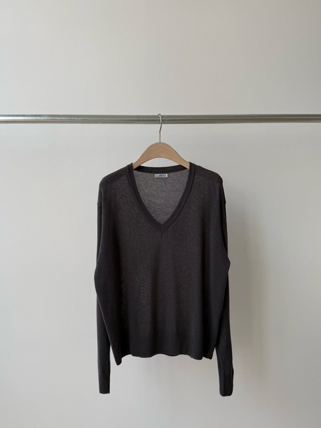 (予約) taffeta / Liene v-neck knit 5color