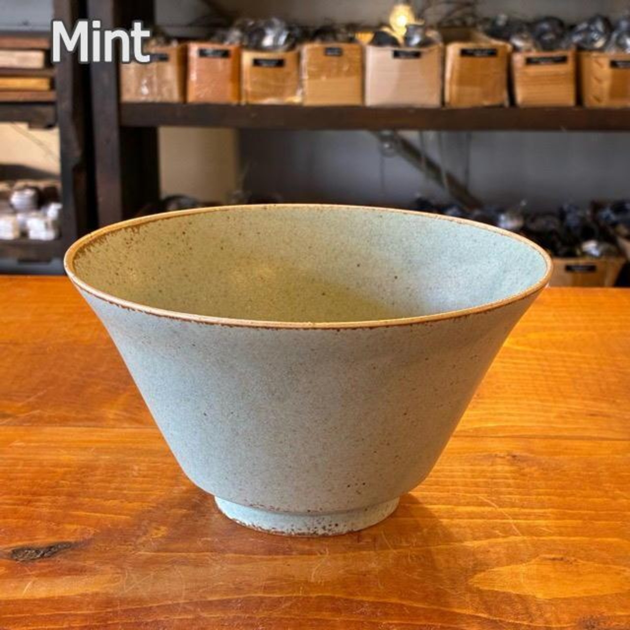 Mino ware PLAIN Warped bowl 16cm 3color　美濃焼　プレーン　反り丼　全3色　ホワイト　ミント　レモン　電子レンジ可　食洗機可　麺鉢　サラダボウル