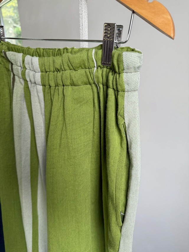 【Xさま専用】10)  ワイドパンツ ショート ポケット  コットン  GR/NV  玉木新雌 tamaki niime