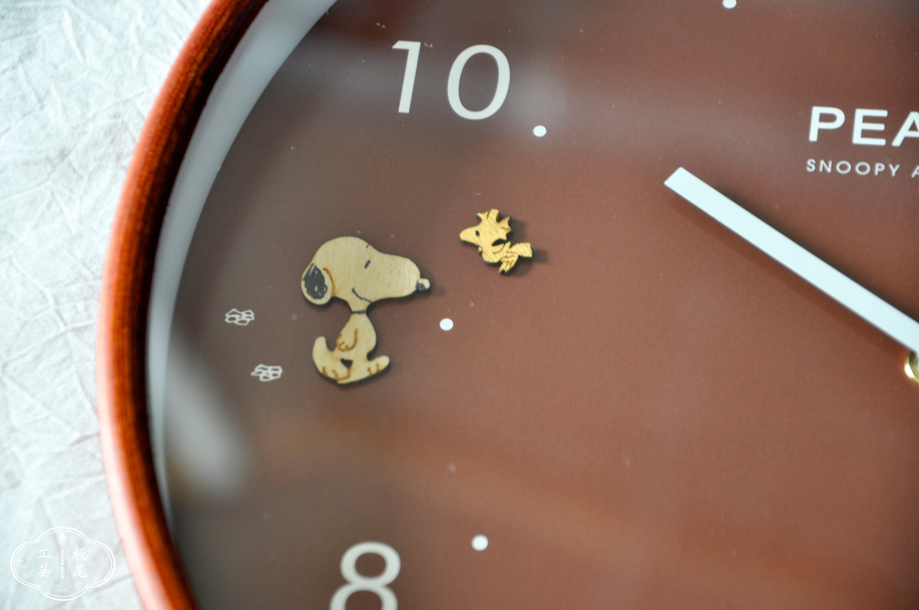 PEANUTS wood parts clock . スヌーピー 掛け時計 12時までのご注文