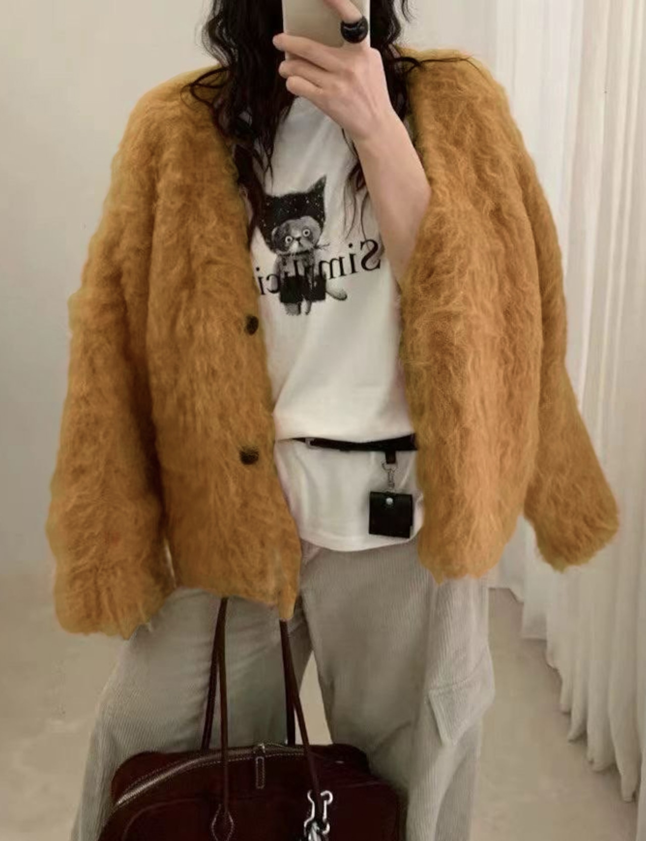 【新作５％OFF・3日間】Curly Soft Cardigan_4colors