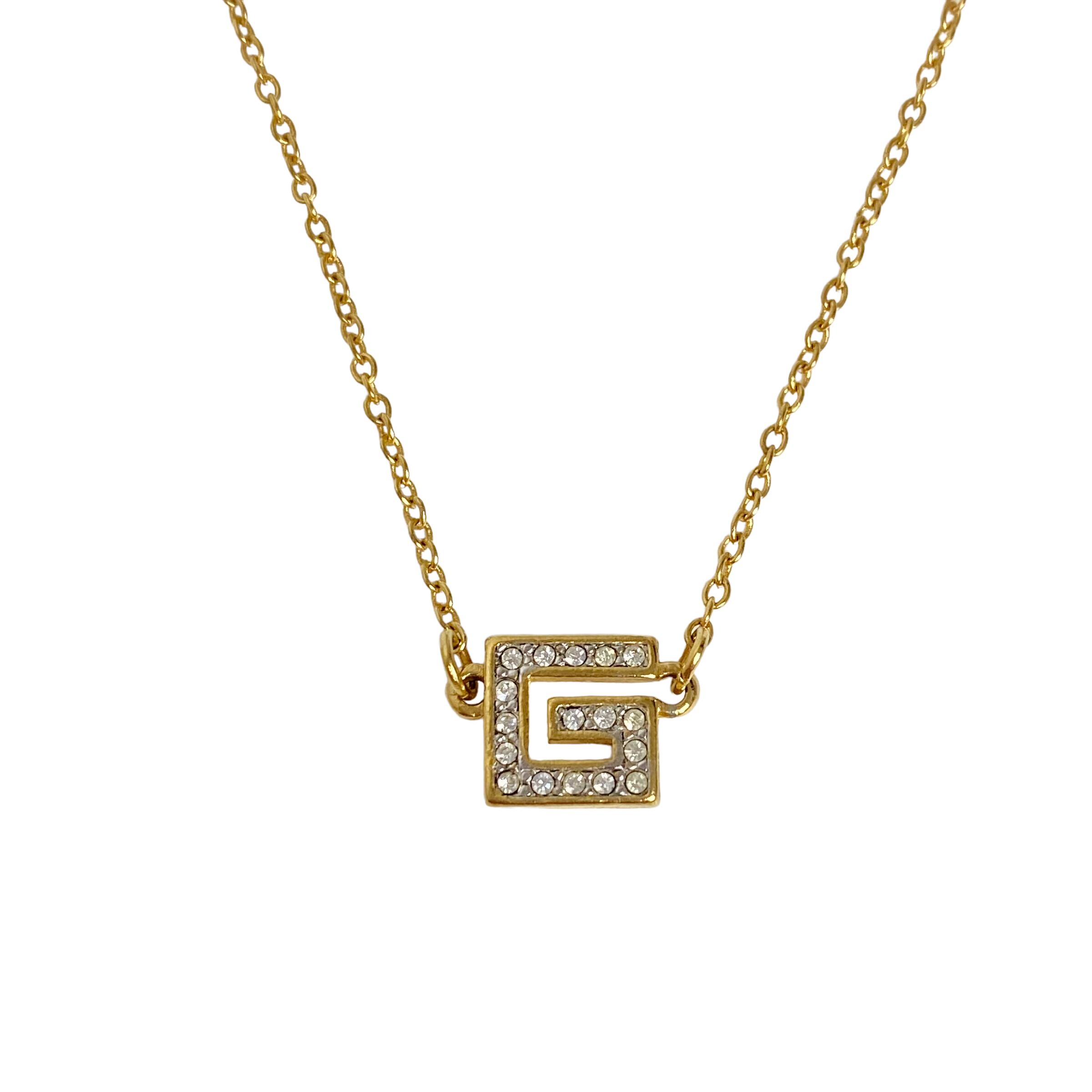 GIVENCHY ジバンシィ ラインストーン ロゴネックレス 8517-202210 | rean powered by BASE