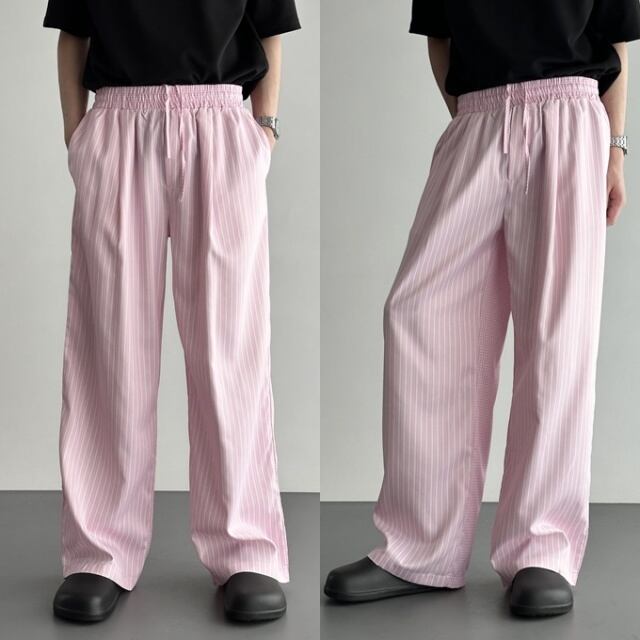予約販売】 ボトムス パンツ メンズ ストレート ピンク ブルー