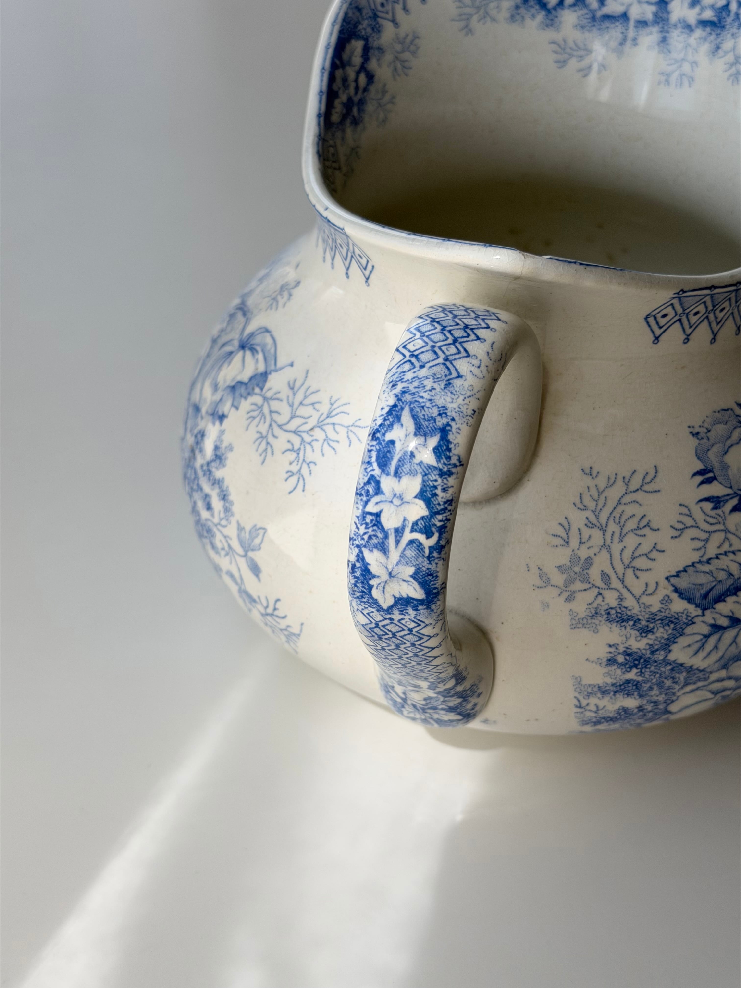 Saint amand サンタマン / “JARDINIERE” blue ピシェ | VIRON antique