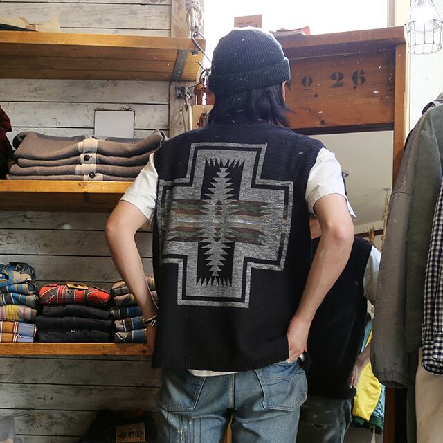 PENDLETON VEST ペンドルトン コットンニットベスト（o.white