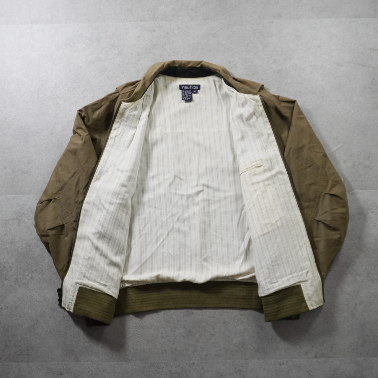 90s NAUTICA A-2 inspired jacket 1X 古着 - 11