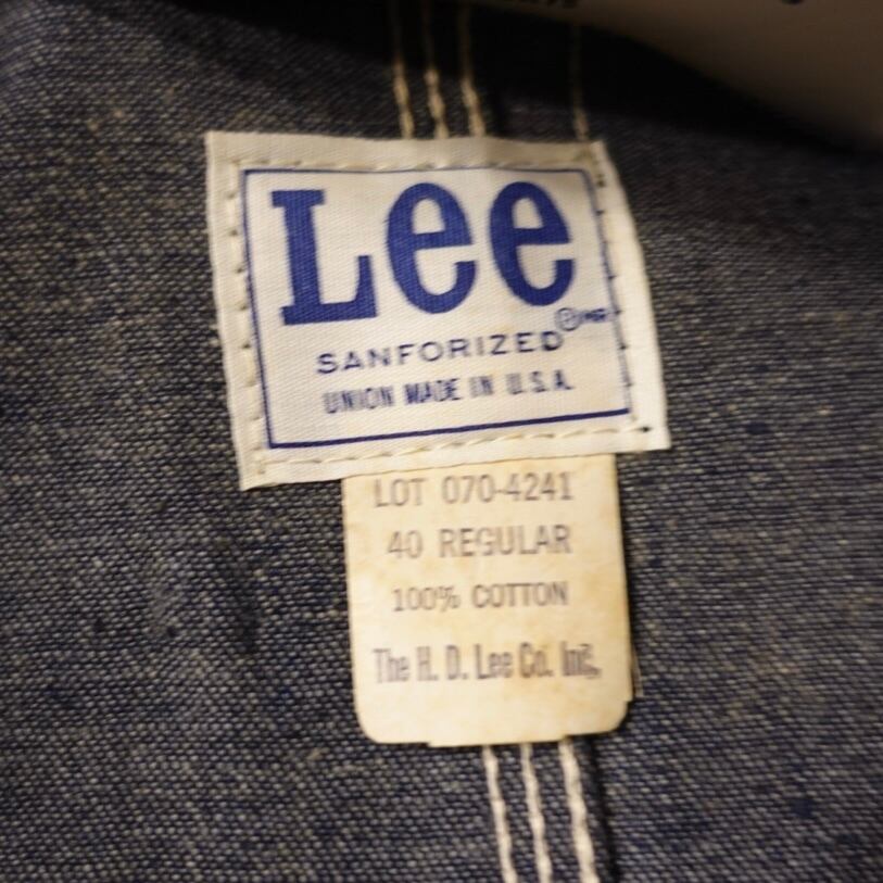 Dead stock 70's Lee 91-J Denim coverall made in USA【40-R】 | LIOT