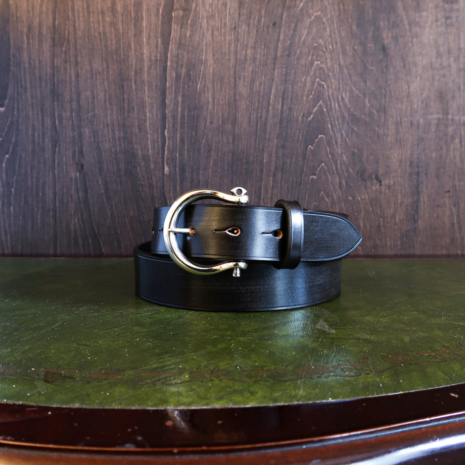 STERLING SILVER】 SHACKLE BUCKLE BELT シルバー９２５製シャックル ...