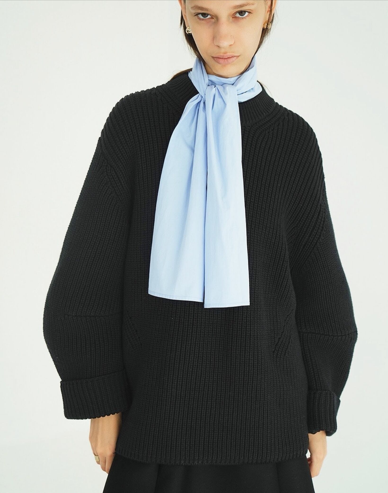 CLANE OVER FORM SLEEVE KNIT TOPS | FLICKA ASHIYA