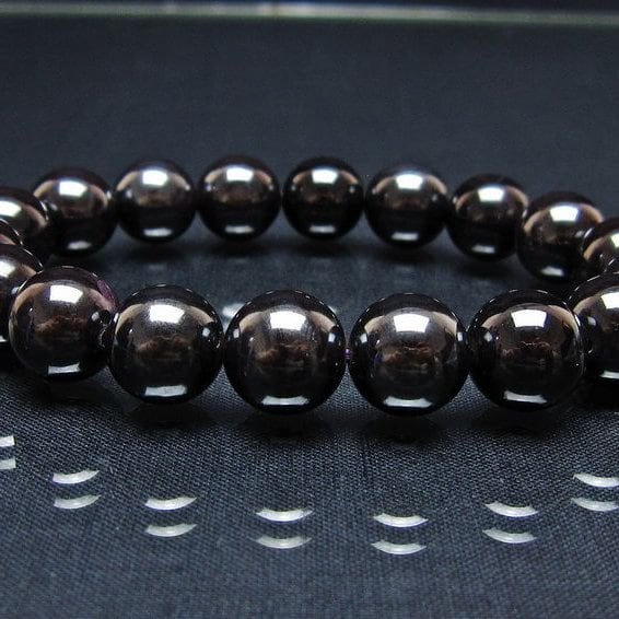 スギライト ブレスレット 12mm ブラックスギライト ブレス 一点物 メール便可 [M便 1/10] 111-45608