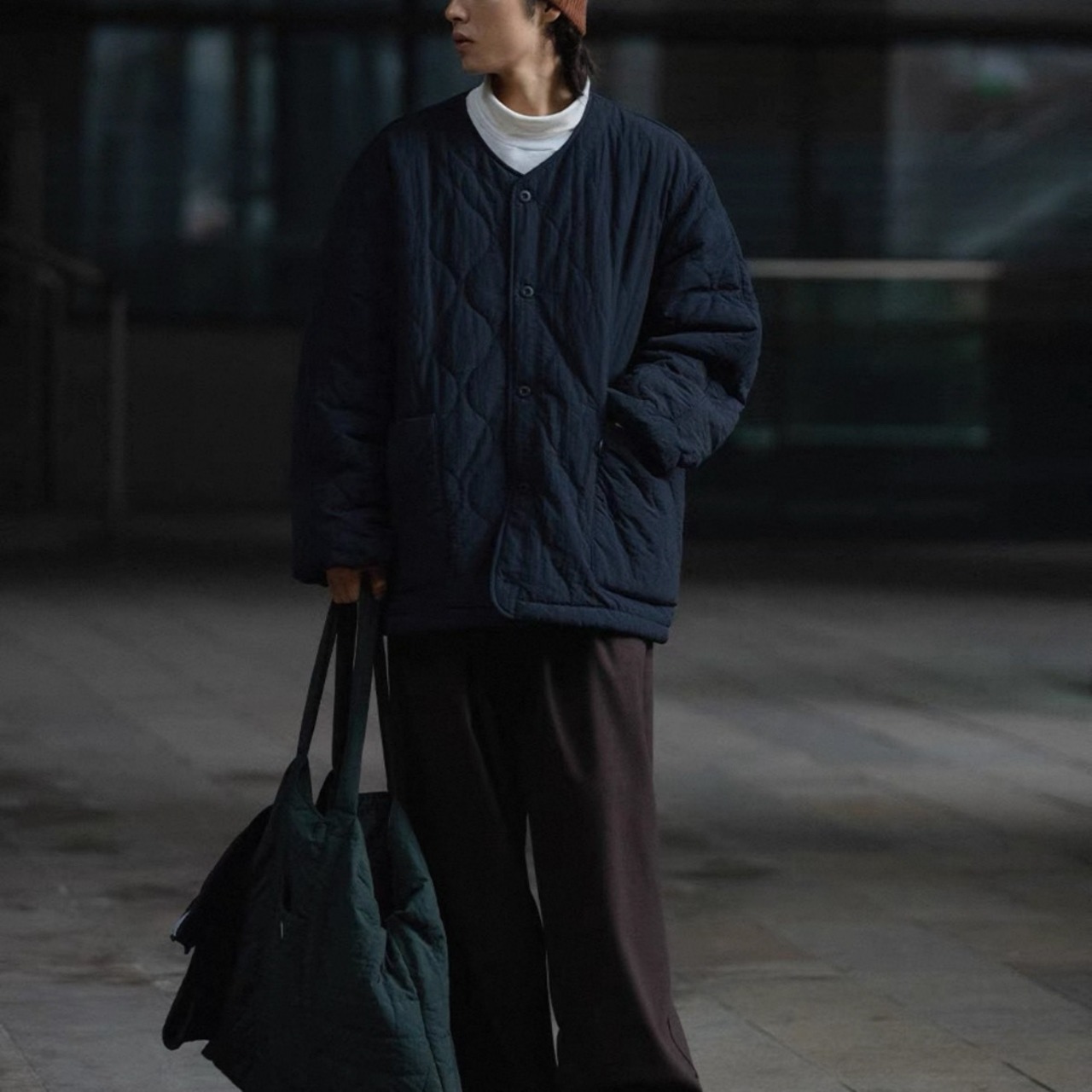 Oversized quilted liner jacket 1213 - 8