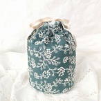 機械刺繍 骨壷カバー ナナカマド グリーン