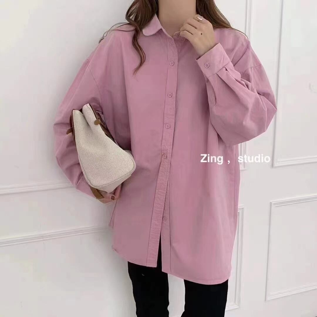 ラウンドカラーオーバーシャツ　AJ2205-D17　　