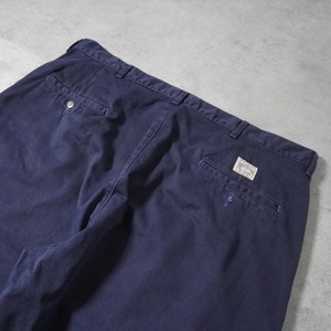 90s 初期型 USA製 Polo by Ralph Lauren POLO CHINO navy "TALON zip" [W38L29相当] 古着