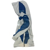 【hoodi47】 Remake Hoodie gray × indigo