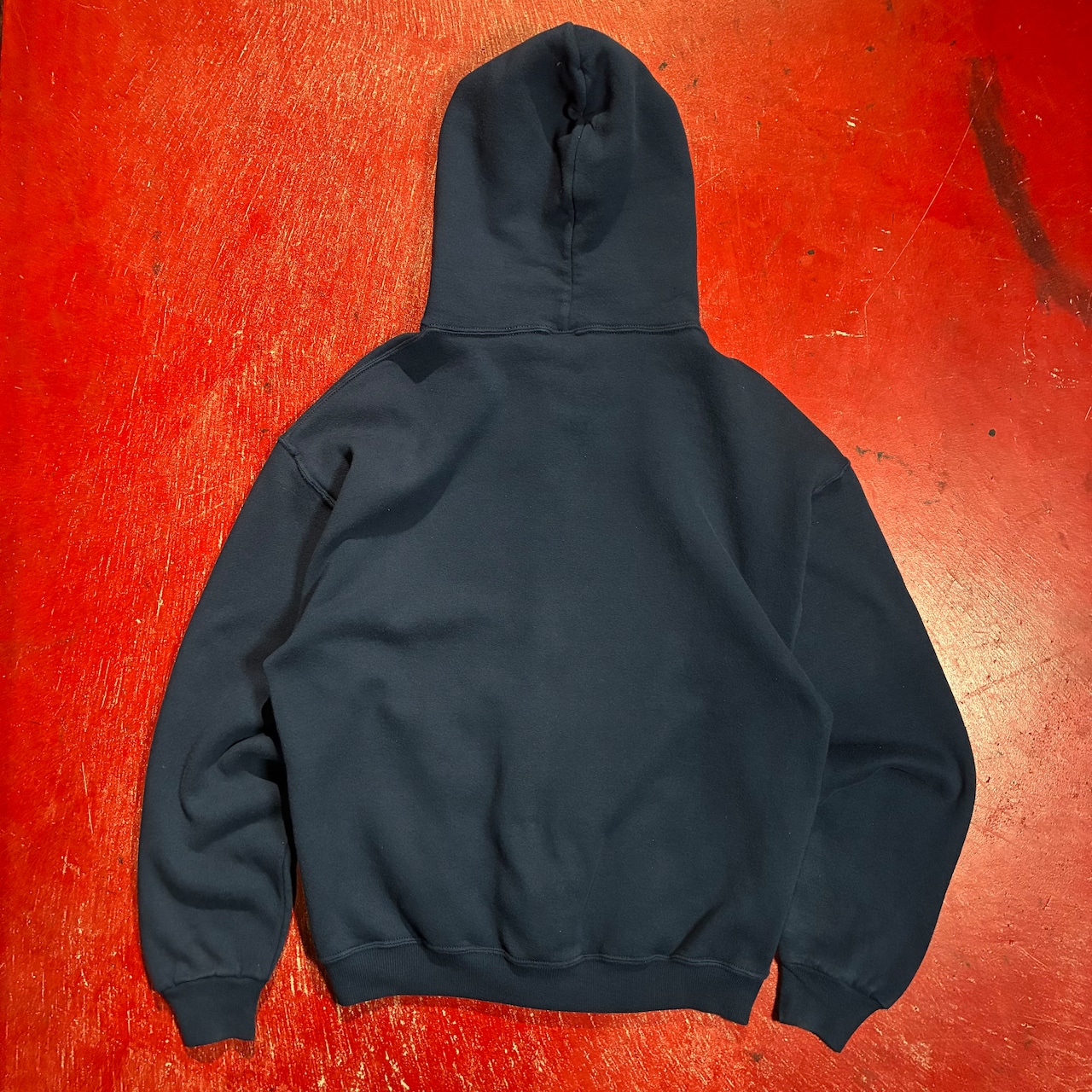 90s メキシコ製 RUSSELL ATHLETIC ジップパーカー ネイビー 無地 M