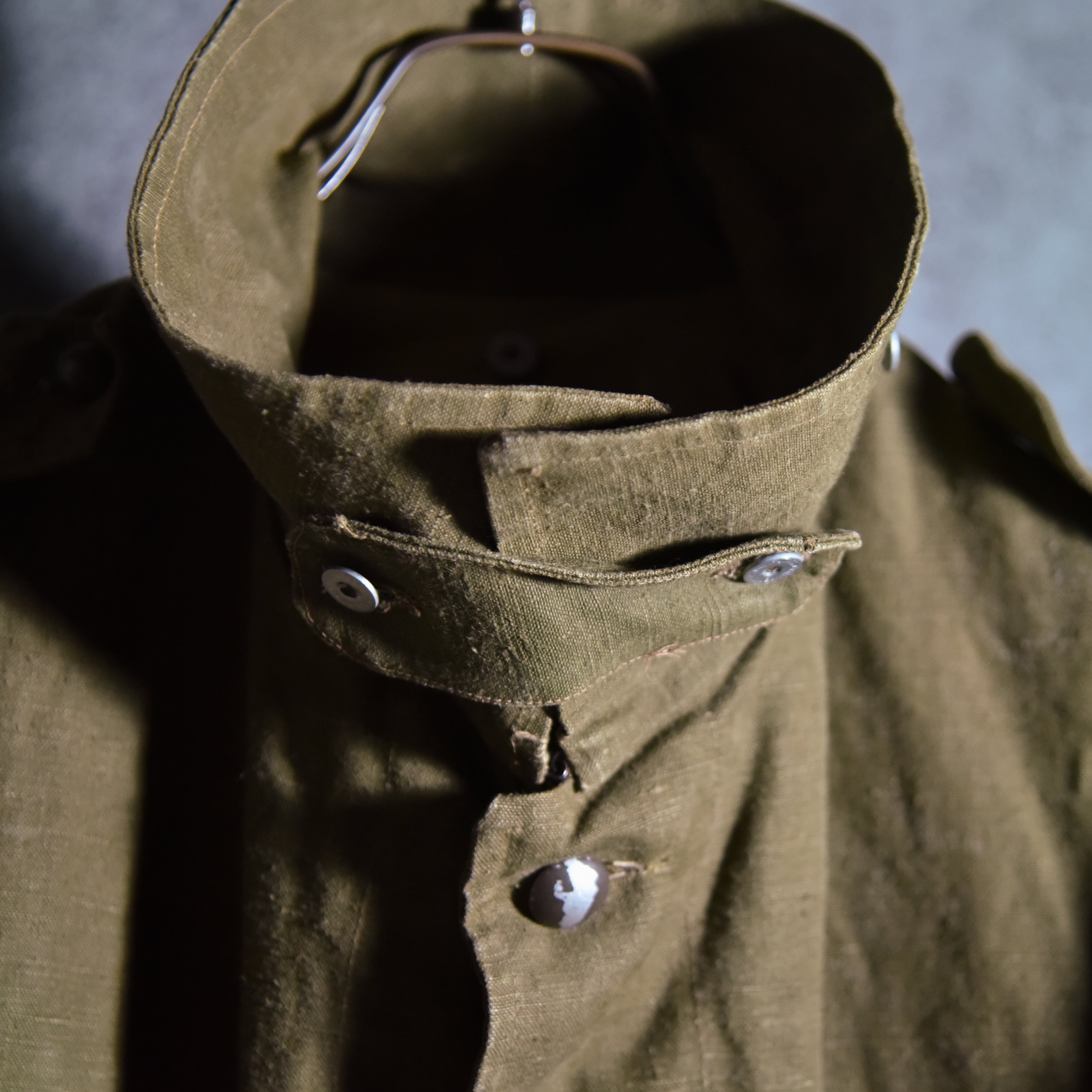 30-40s French Army Linen Motorcycle M35 Jacket フランス軍 リネン
