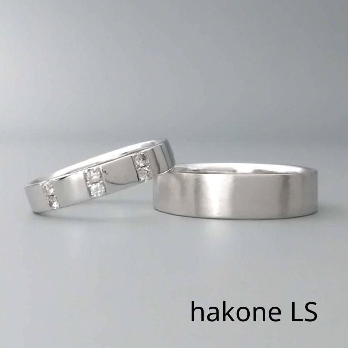 学生 お客リンク 結婚指輪 日本製 【hakone-LS】 SV925/プラチナリング/K10/K18