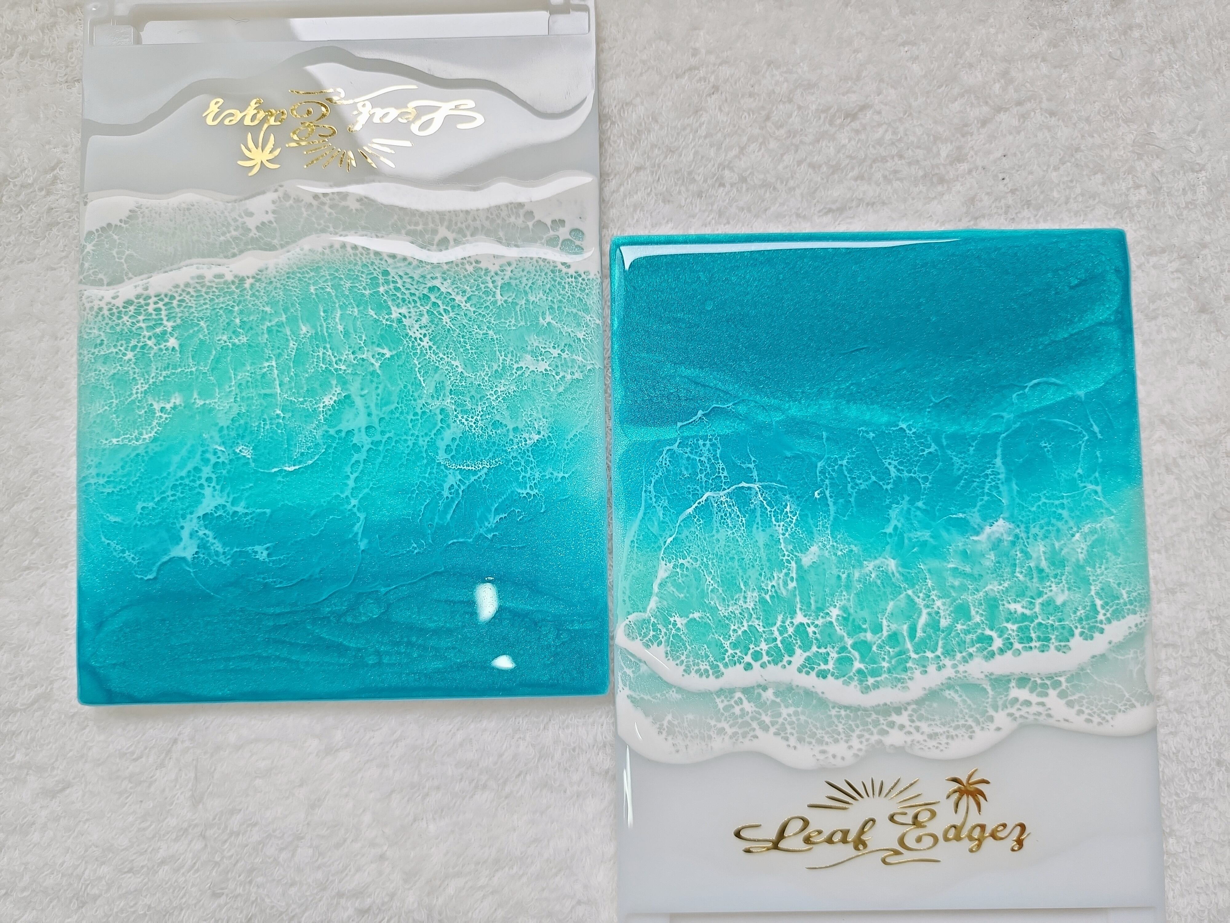 184.オーシャンレジンアート 折りたたみミラー大