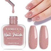 TOMICCA マニキュア 速乾ネイルポリッシュ 剥がれるネイル グレイズイマニキュア 水性ネイル 速乾 大容量15mL ッシュヌード グリッター