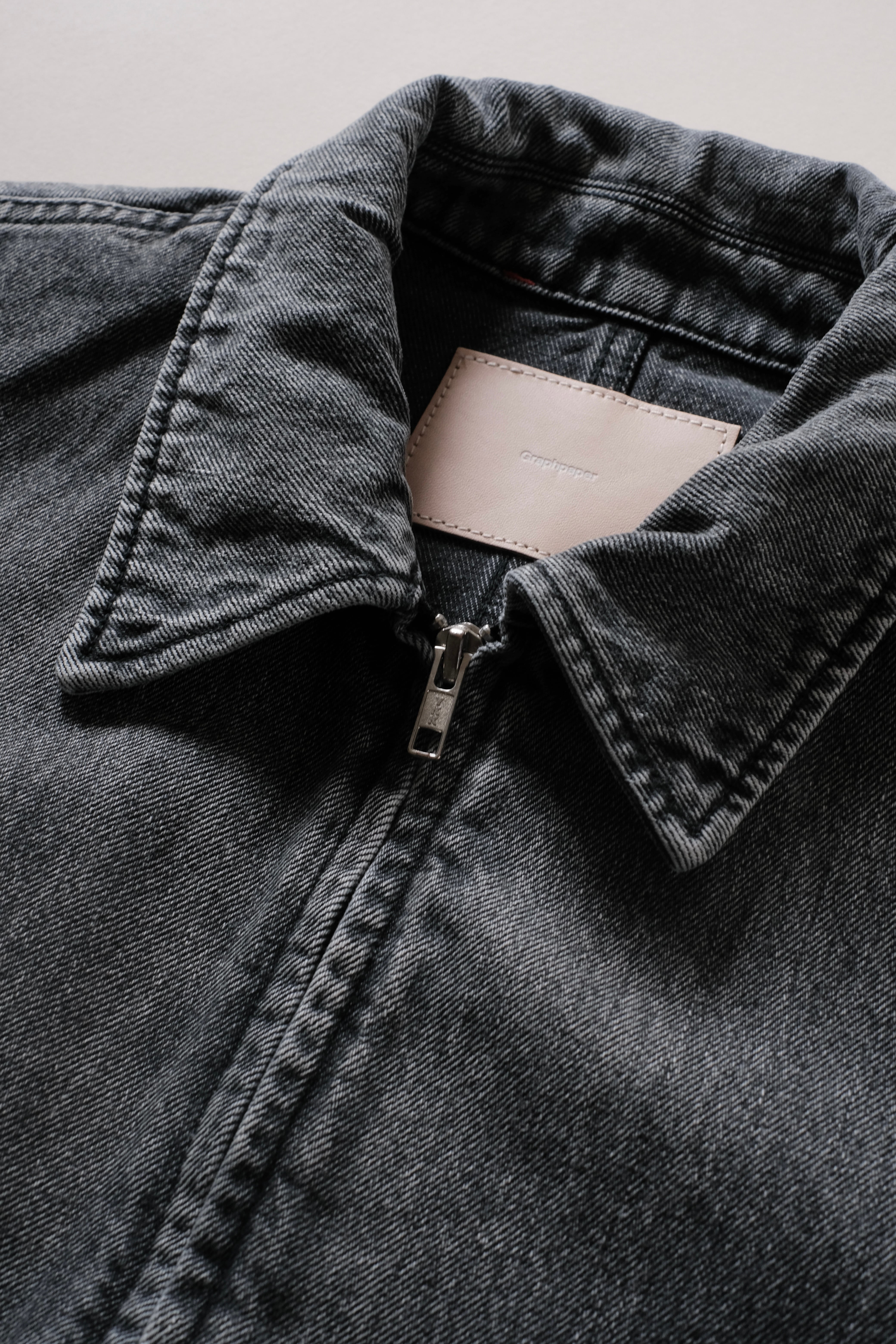 Graphpaper / Selvage Denim Zip Jacket -LIGHT FADE- | LIVING Graphpaper / Selvage Denim Zip Jacket -LIGHT FADE- | LIVING
