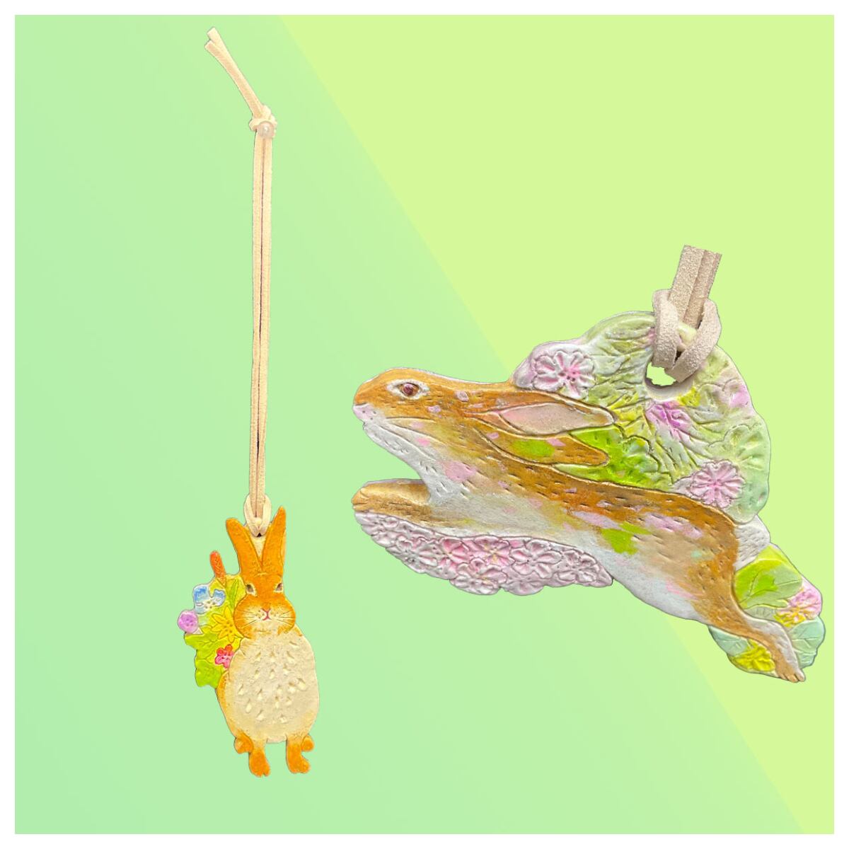 usagino ohariko(ウサギノオハリコ)陶土うさぎ オーナメント