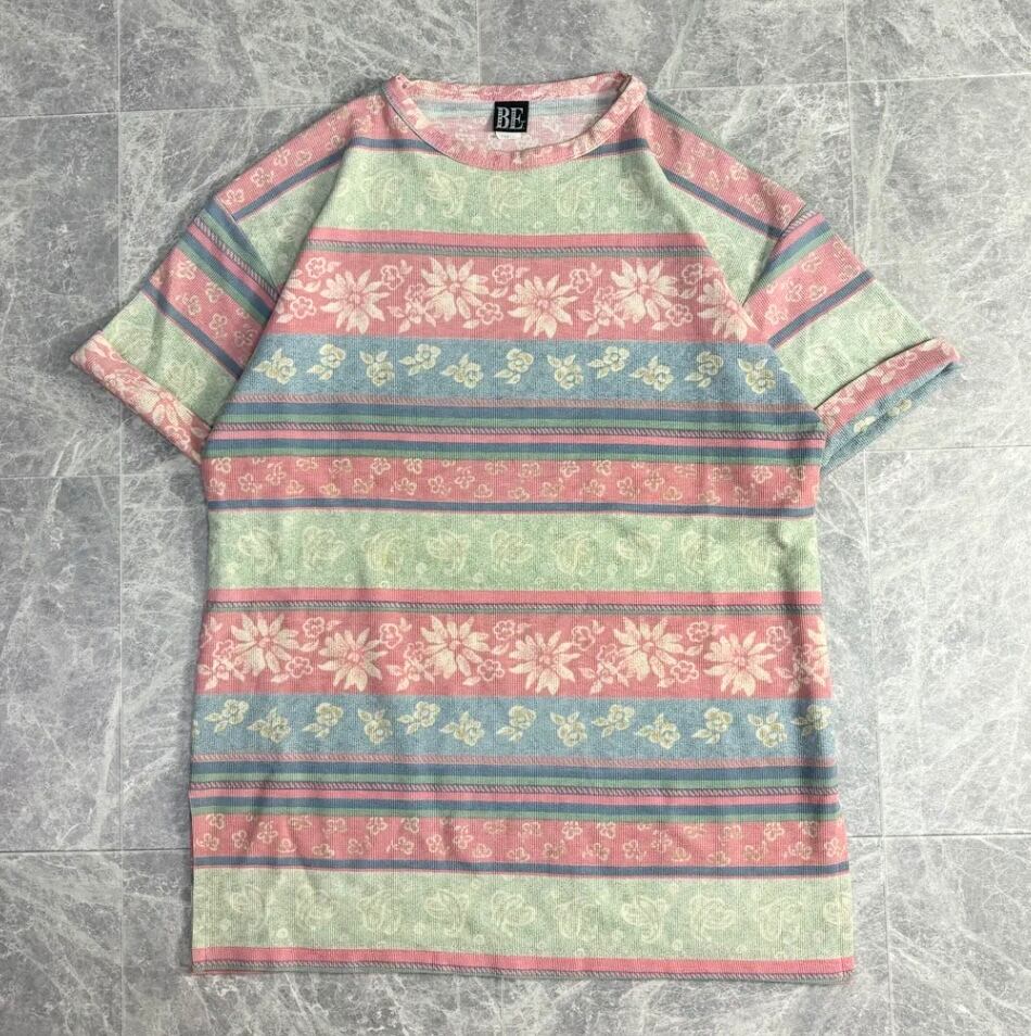 90s "BASIC EDITIONS" Multicolor T-shirt "Made in USA"