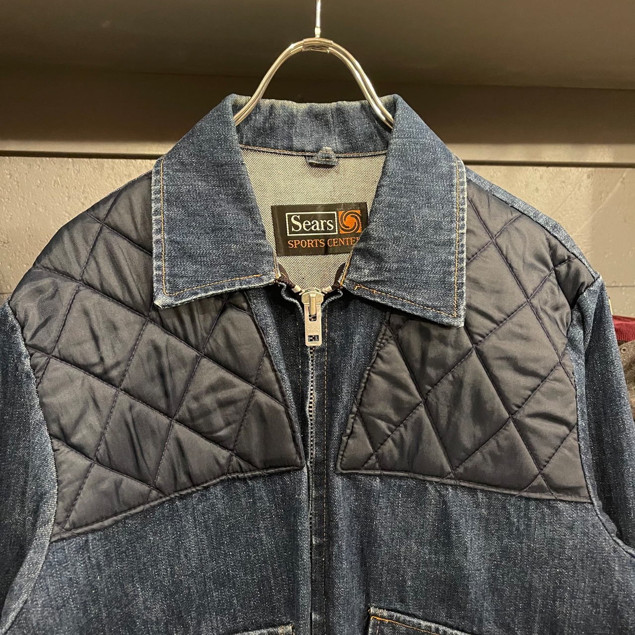 70s Sears SPORTS CENTER Denim Hunting Jackt | VOSTOK