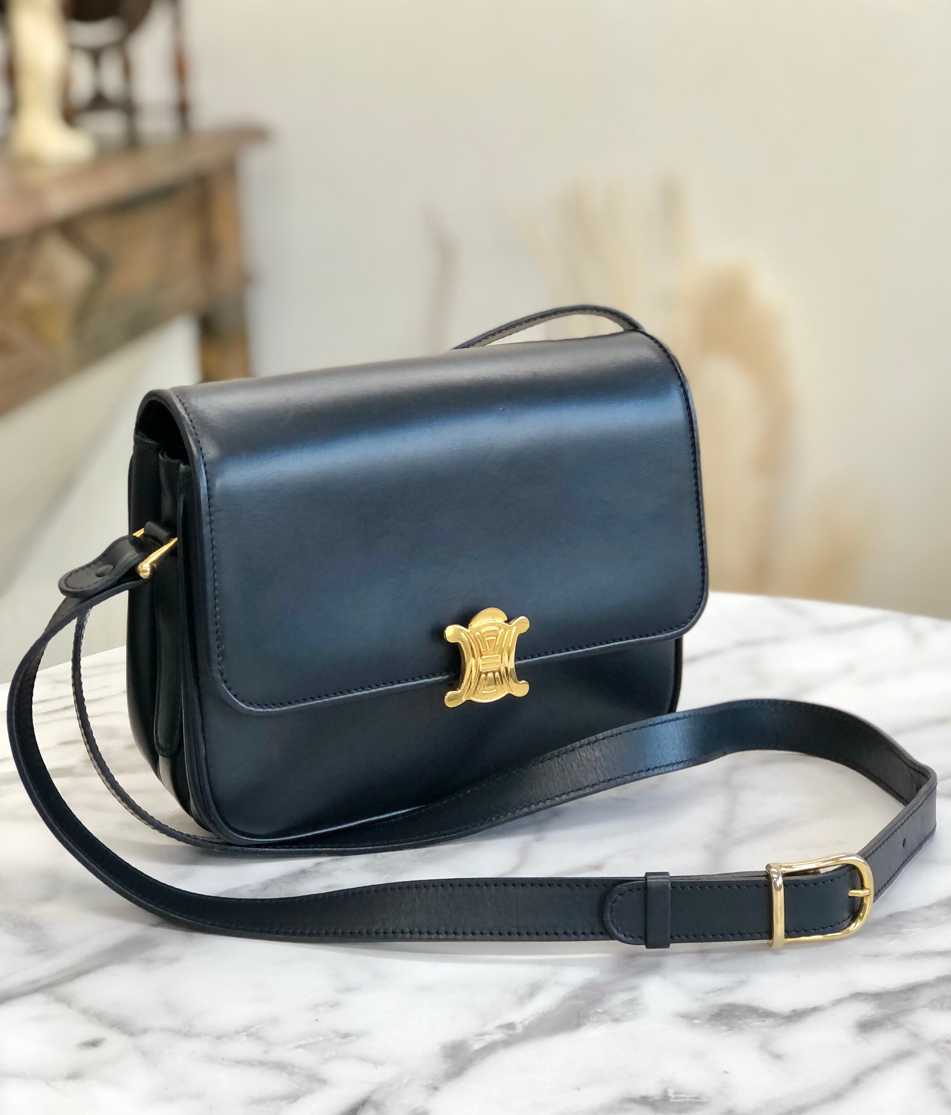 VINTAGE CELINE ヴィンテージセリーヌロゴレザーショルダーバッグ