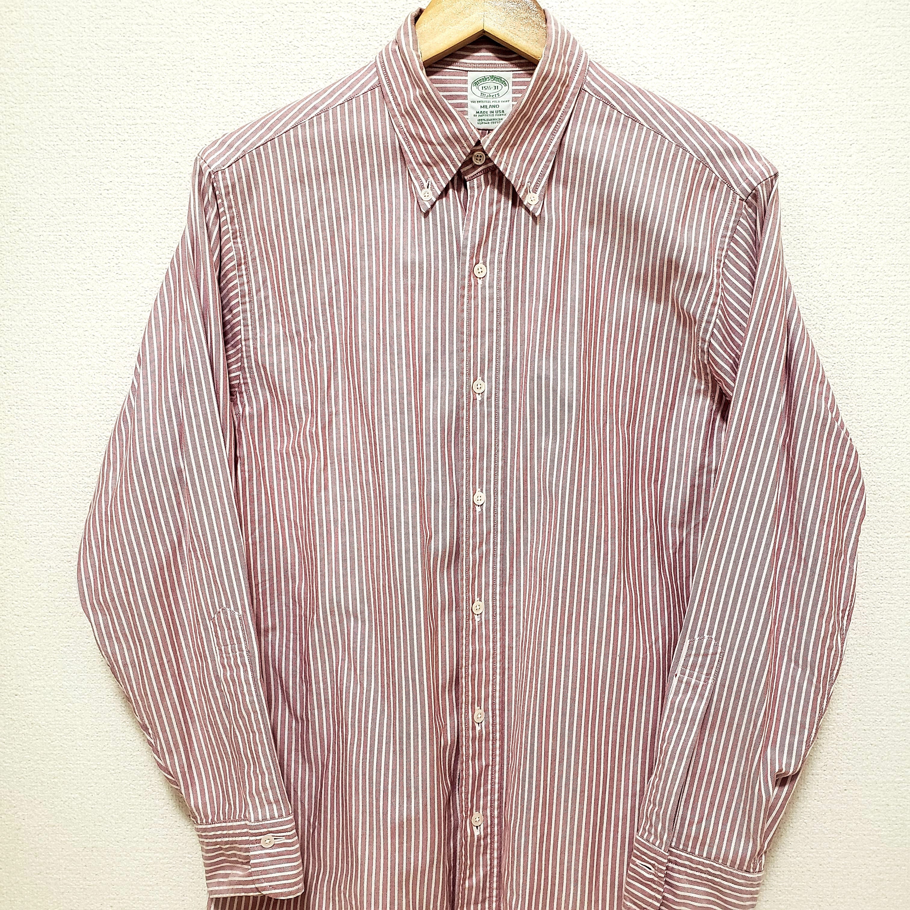 Brooks Brothers ブルックス ブラザーズ ボルドー×ホワイト