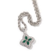 9色四つ葉のクローバー ネックレス W235