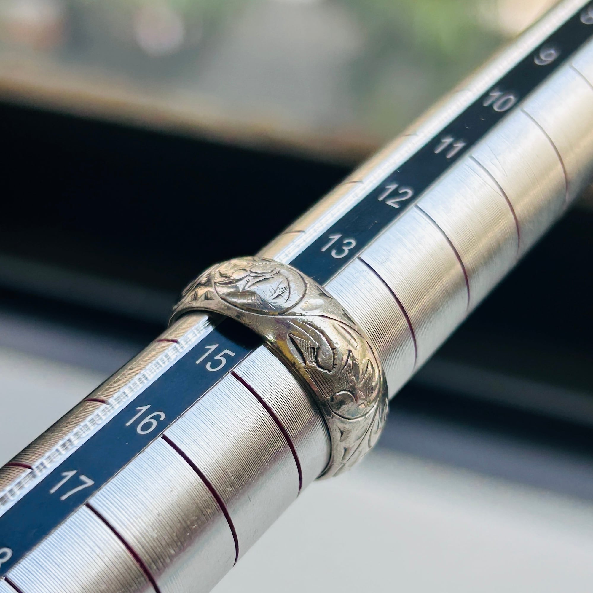 シルバー925 総彫7mmバンドリング（14号） | Milo Antiques & Vintage