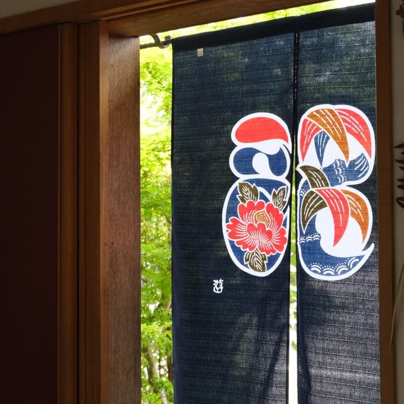 綿暖簾 福の字文 85×150㎝ | seribimuseumshop