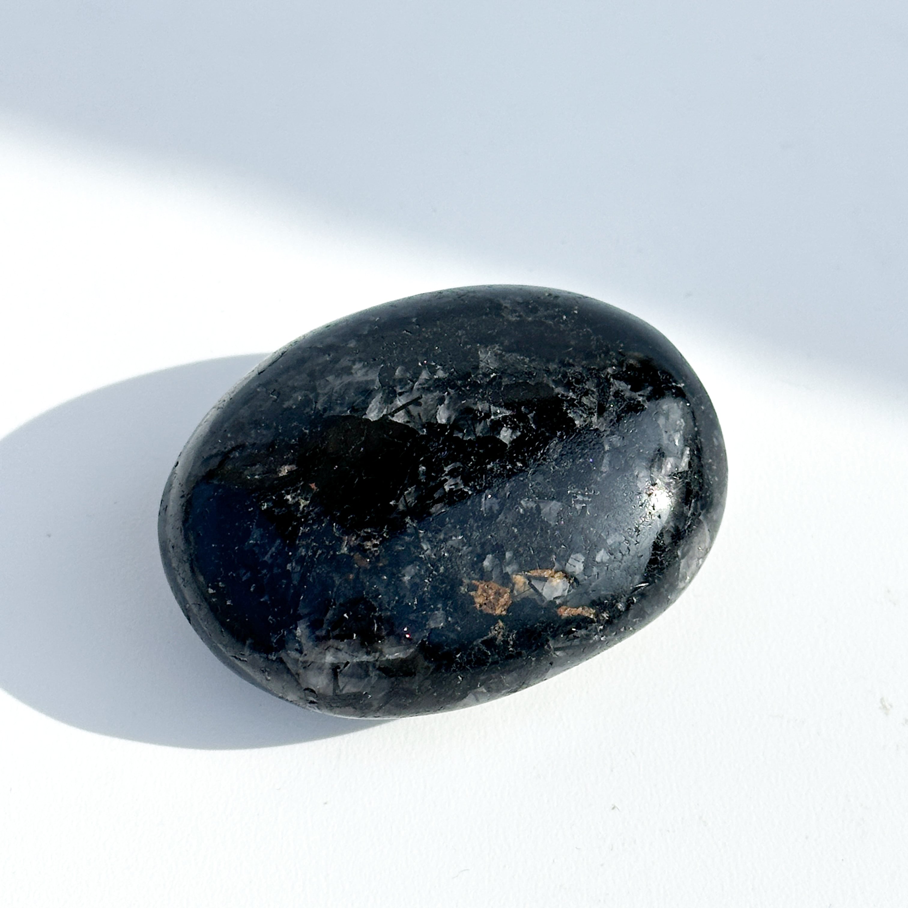 ブラックトルマリン パームストーン52◇ Black Tourmaline ◇天然石